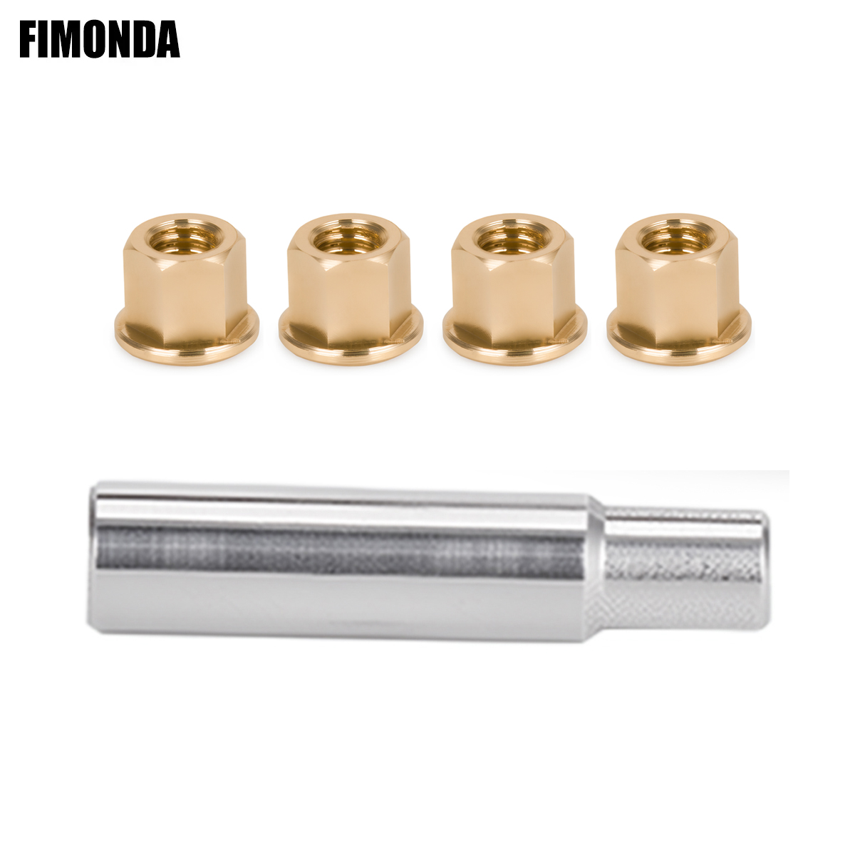 Rc Hobby Tools - Brass Wheel Nuts with Socket Tools