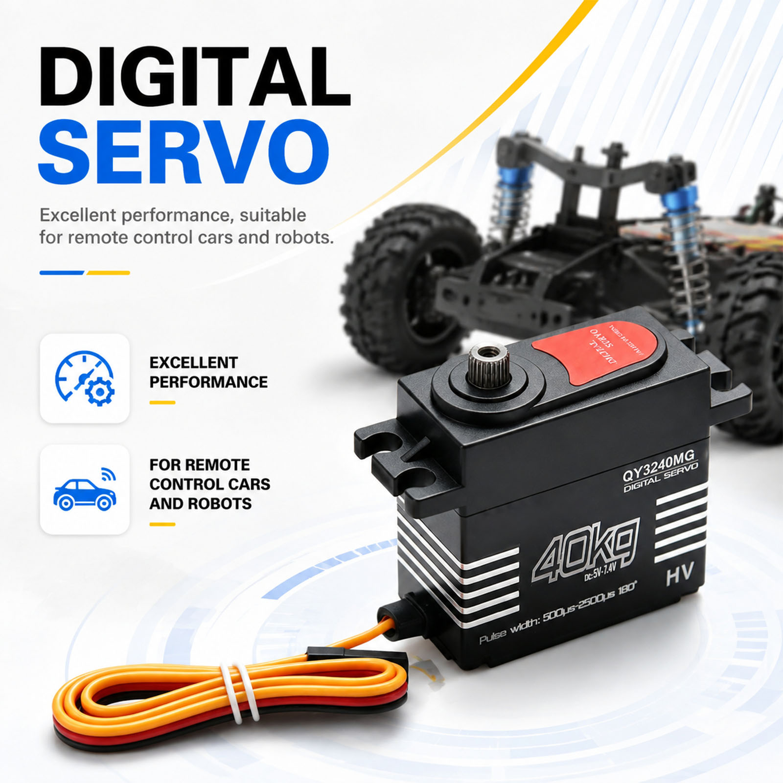 Rc Hobby Products - High-Speed Digital Servo 40KG Large Torque