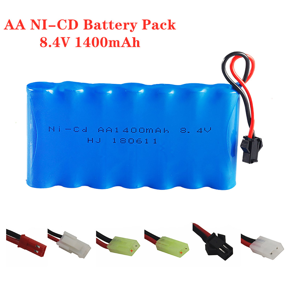 Rc Hobby Parts - 8.4V 1400Mah Ni-Cd Bộ Pin Sạc