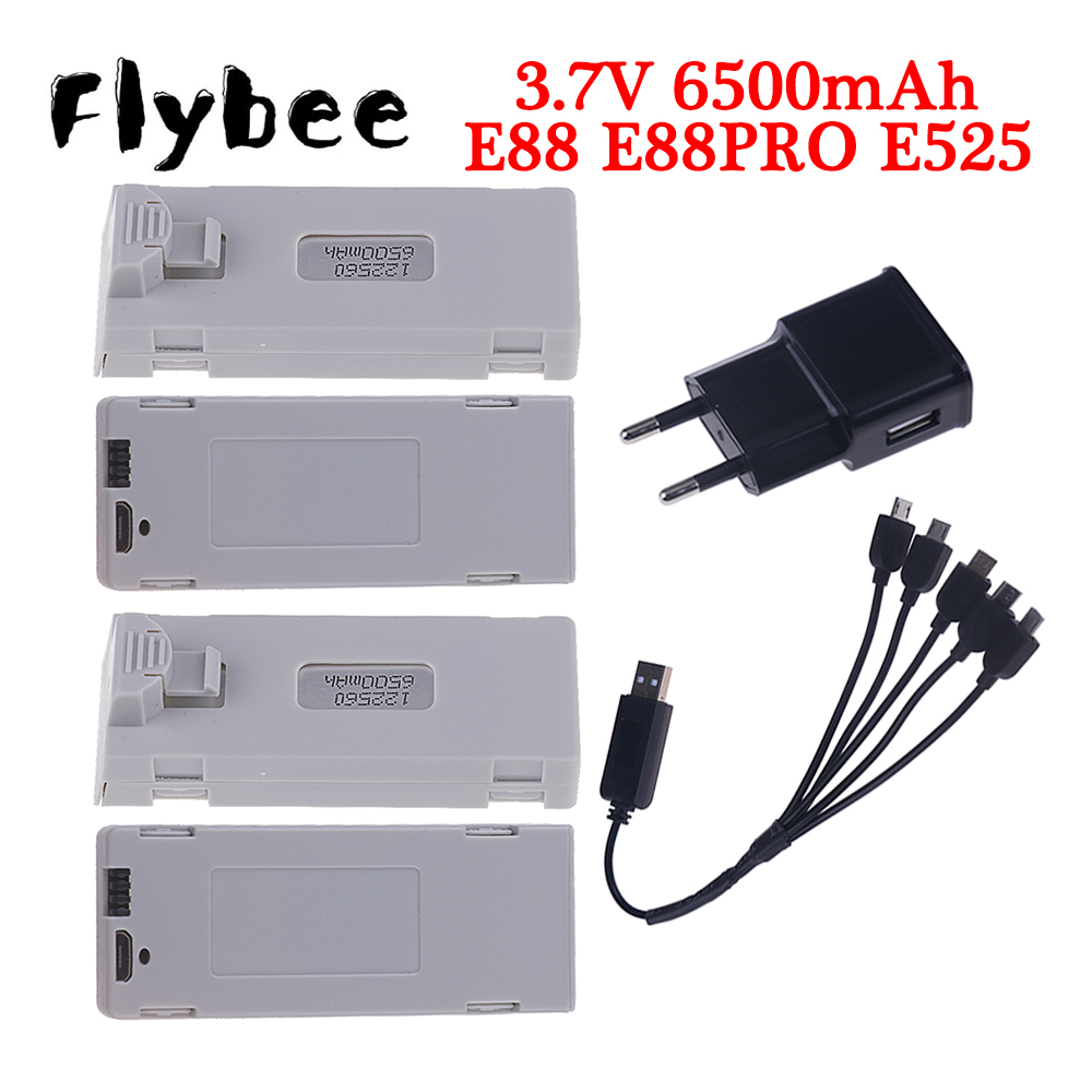 Rc Hobby Parts - Original E88 Battery 3.7V 6500mAh Lipo