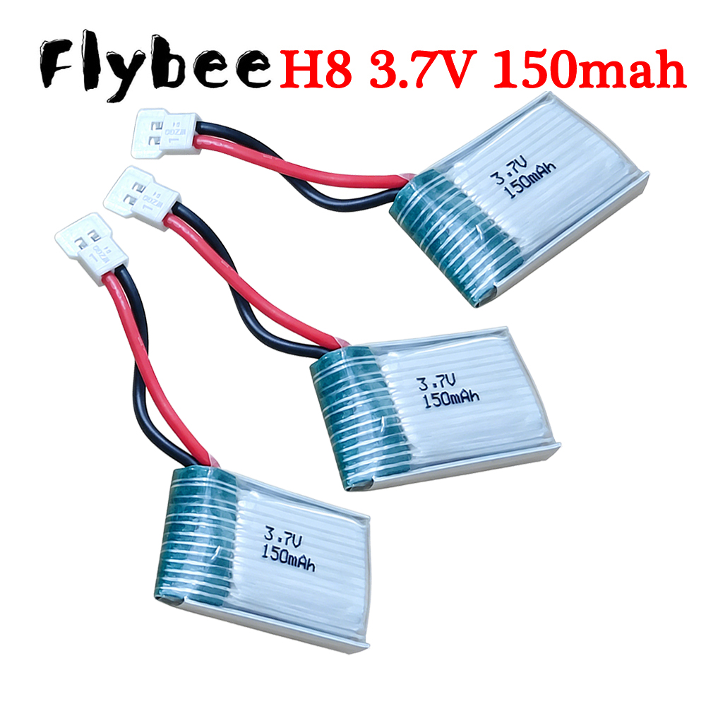 Rc Hobby Parts - XH2.54 Plug, 3.7V 150mAh 651723 Lipo
