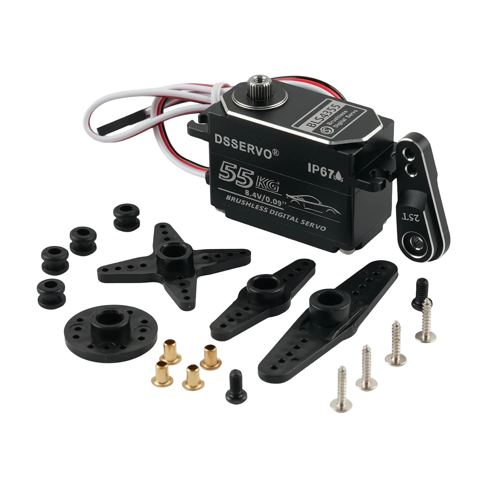 Rc Hobby Products - Dsservo BLS4355 55KG Low-profile All-metal Brushless