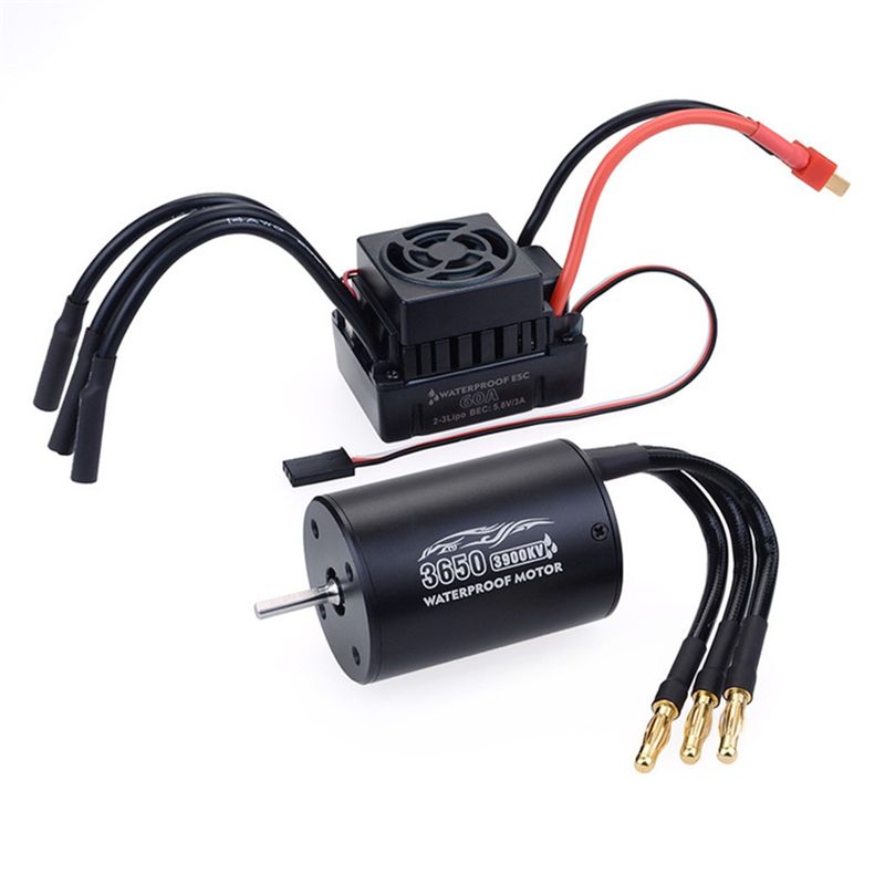 Esc Waterproof 60A - A49K-Waterproof Brushless Motor 3650 60A ESC