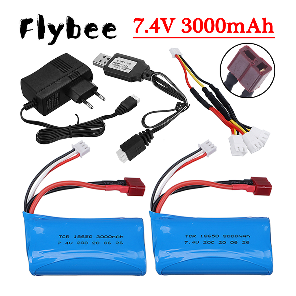 Rc Hobby Parts - 7.4V 3000mAh Li-ion Battery for Q46