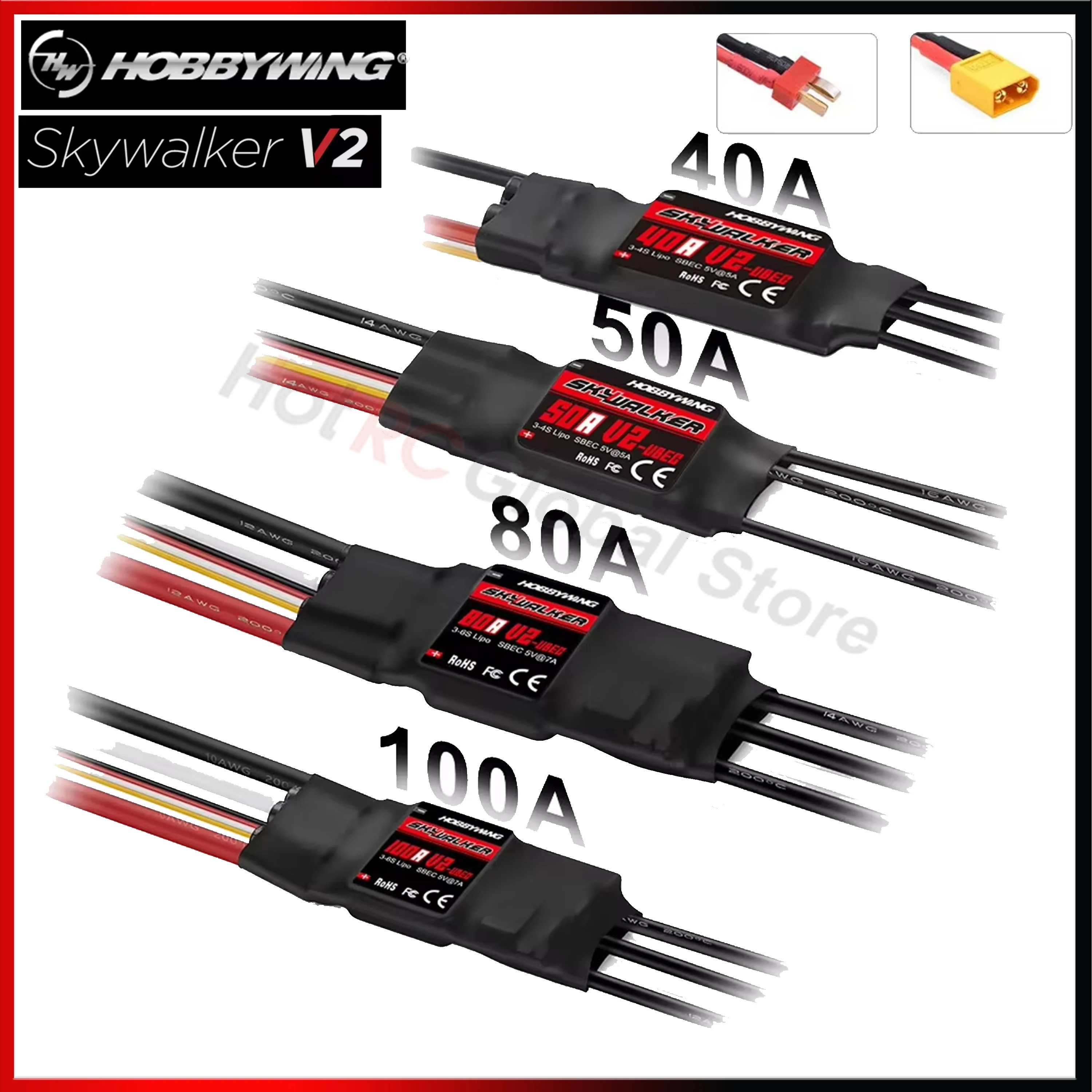 Rc Hobby Parts - HOBBYWING Skywalker V2 Series 40A 50A