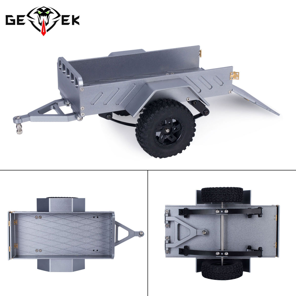 Rc Hobby Tools - Aluminum Machined Utility Trailer with Ball
