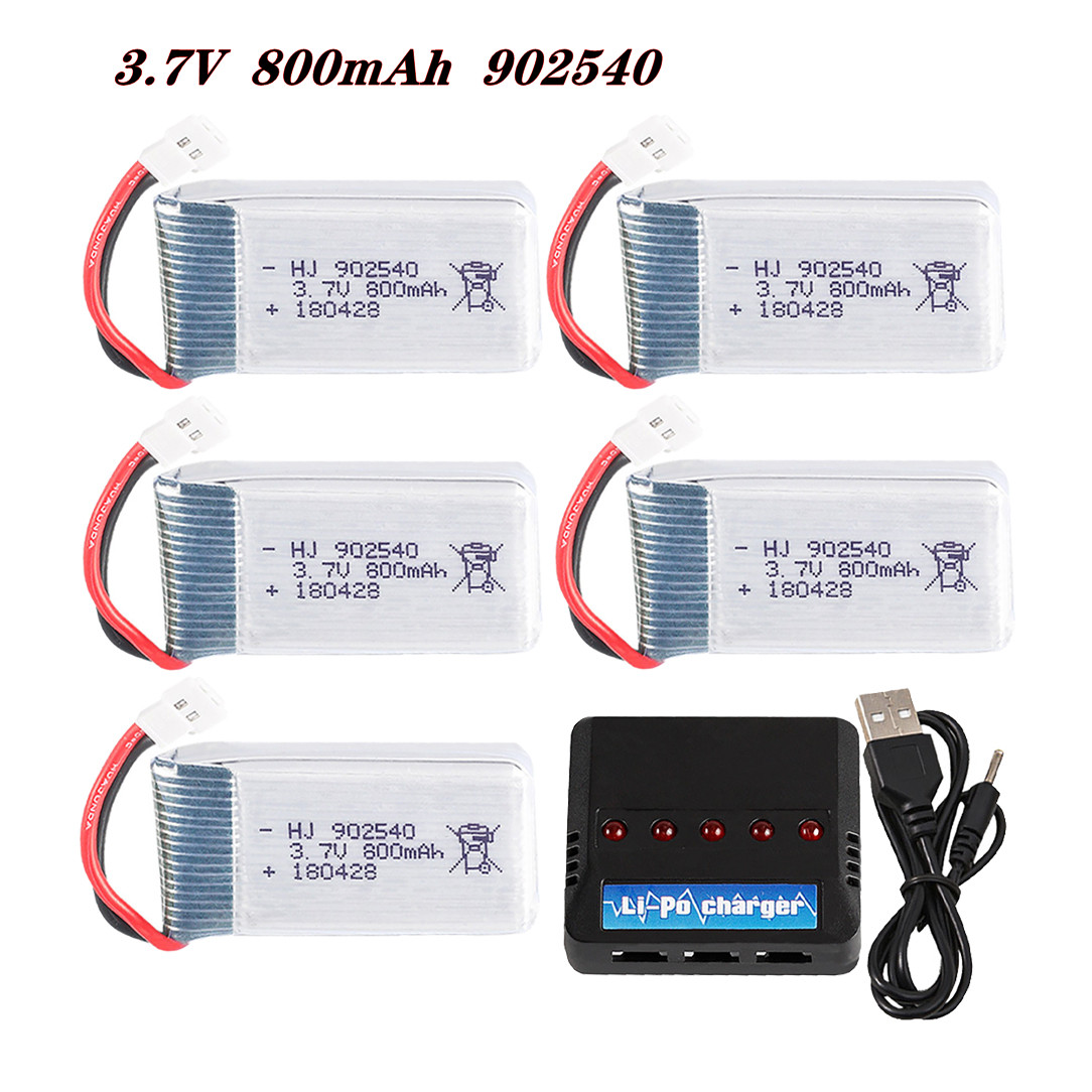 Rc Hobby Parts - 3.7V 800mAh 902540 25C Lipo Battery