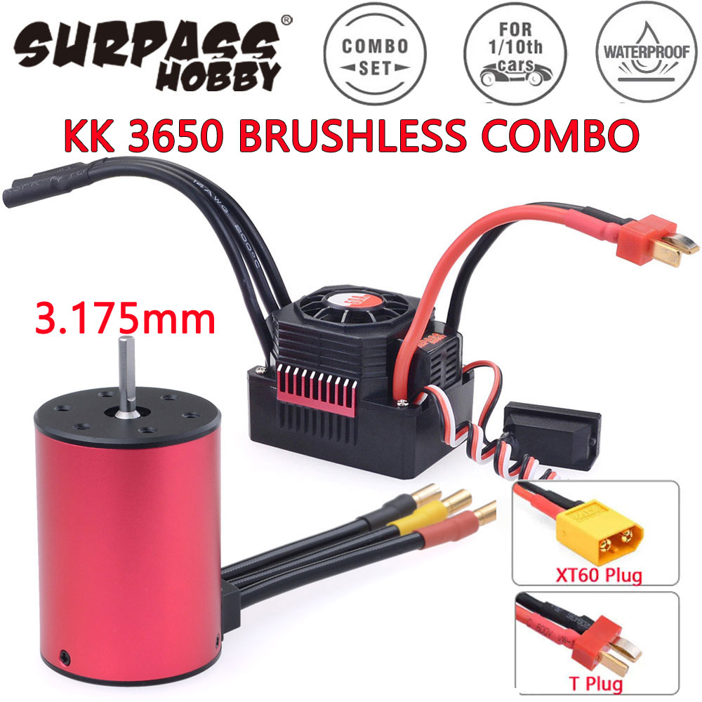 Esc Waterproof 60A - Surpass Hobby KK 3650 Combo Waterproof
