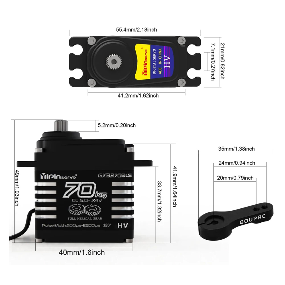 1/2PCS 70KG Large Torque Brush - đánh giá và giá Rc Hobby Tools