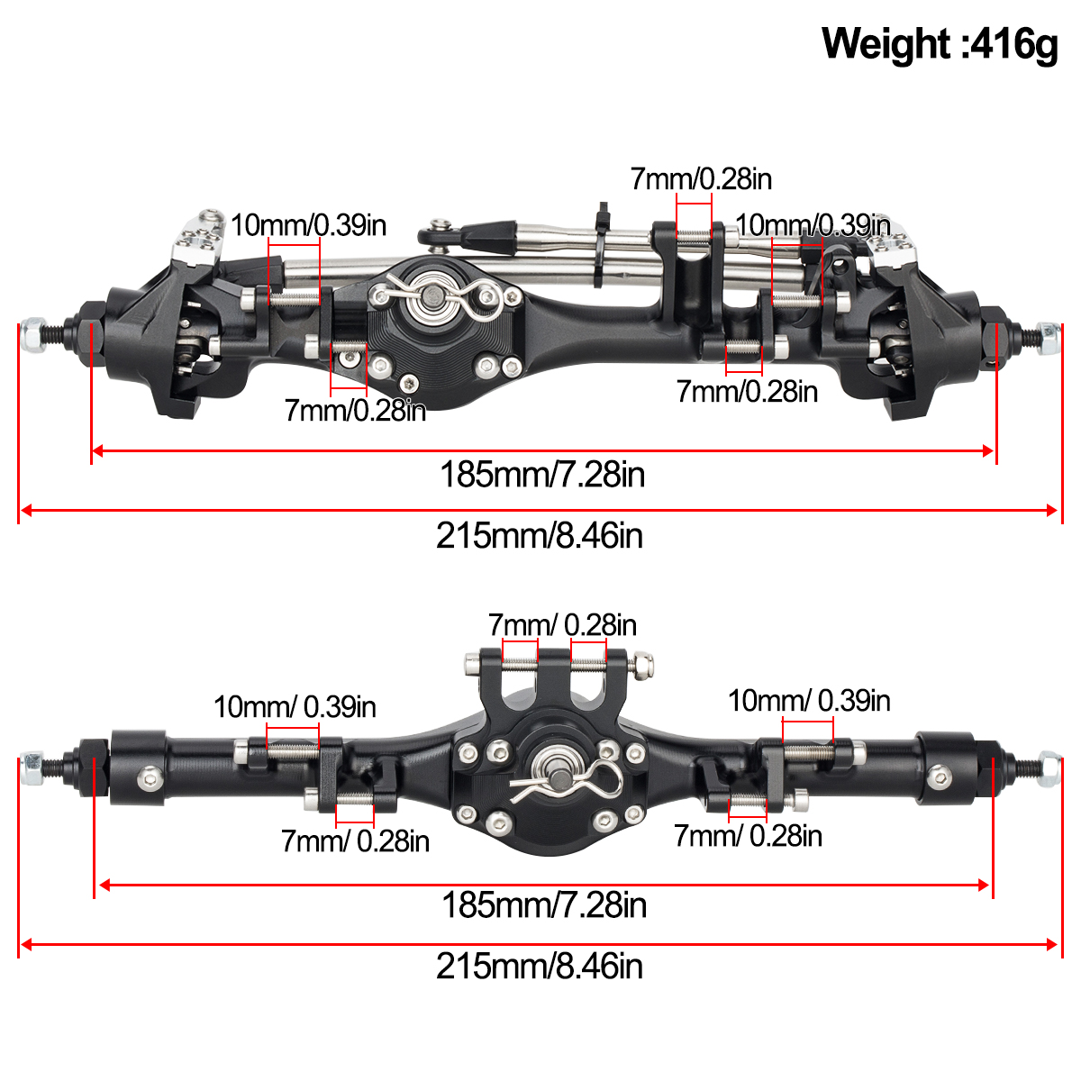 CNC Aluminum Front Rear F10T S - đánh giá và giá Rc Hobby Products
