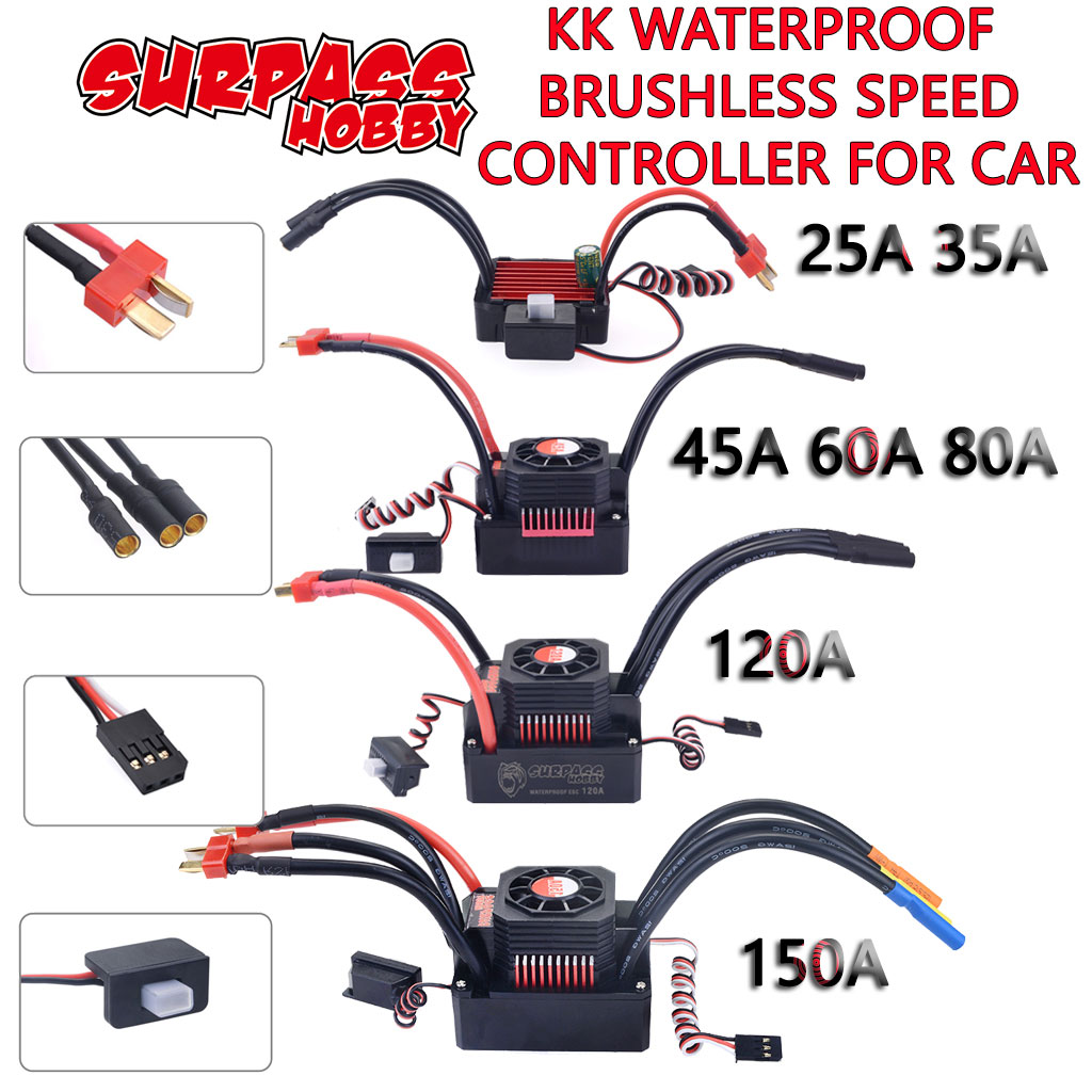 SURPASS HOBBY KK ESC Waterproo - đánh giá và giá Esc Waterproof 60A