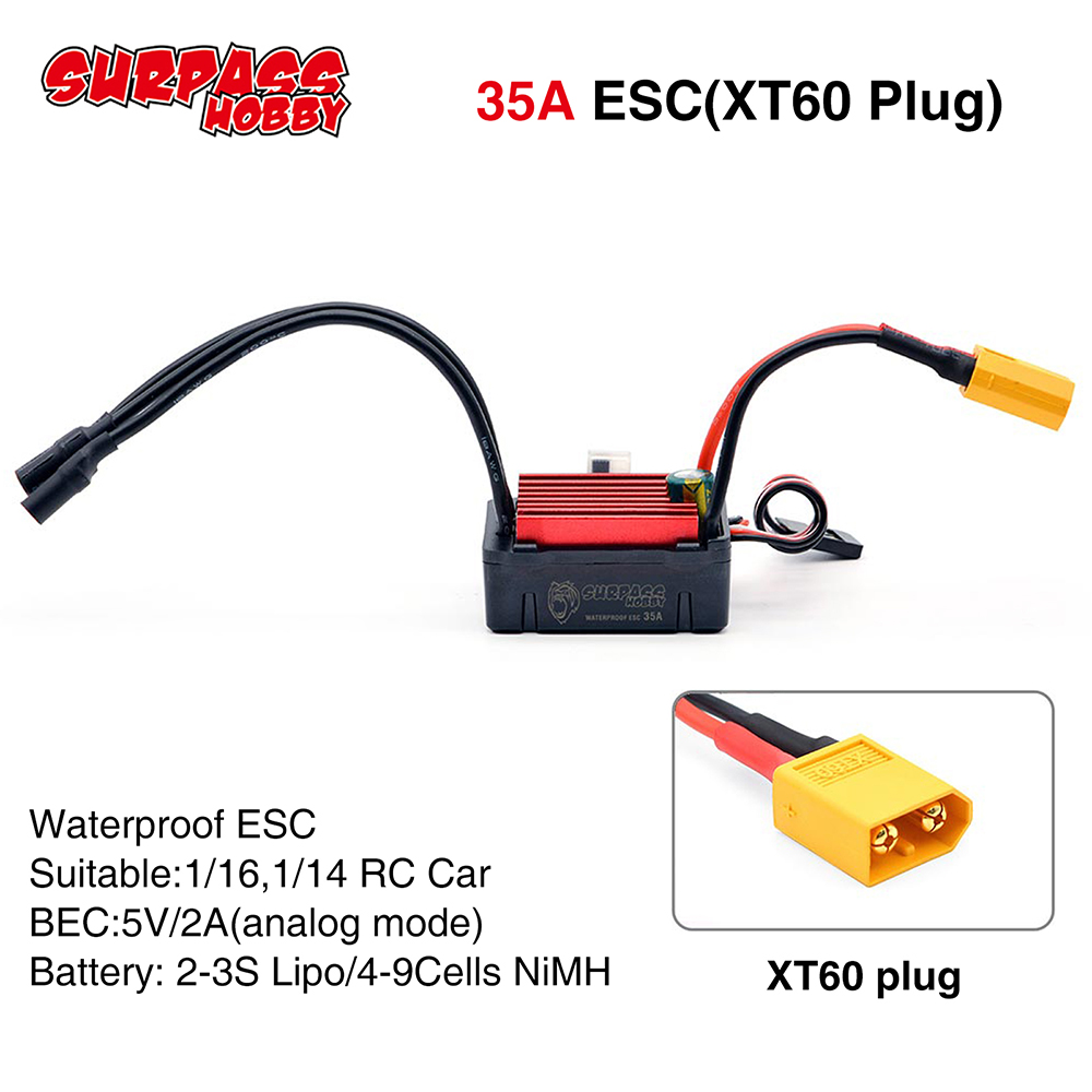 SURPASSHOBBY ESC 150A 80A 120A - đánh giá và giá Esc Waterproof 60A