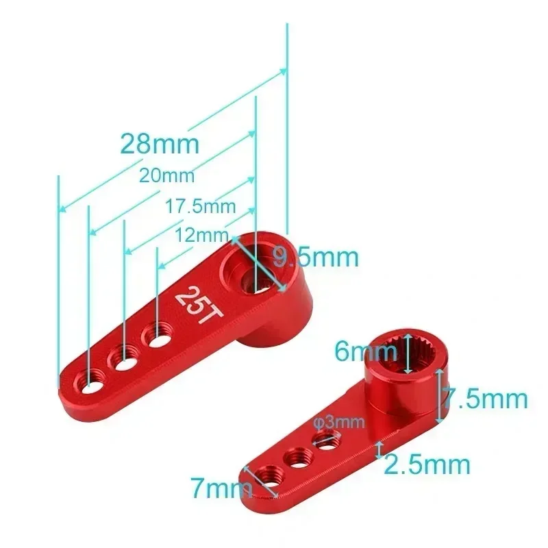 NEEBRC 25T Metal Servo Arm 3 H - đánh giá và giá Rc Hobby Products