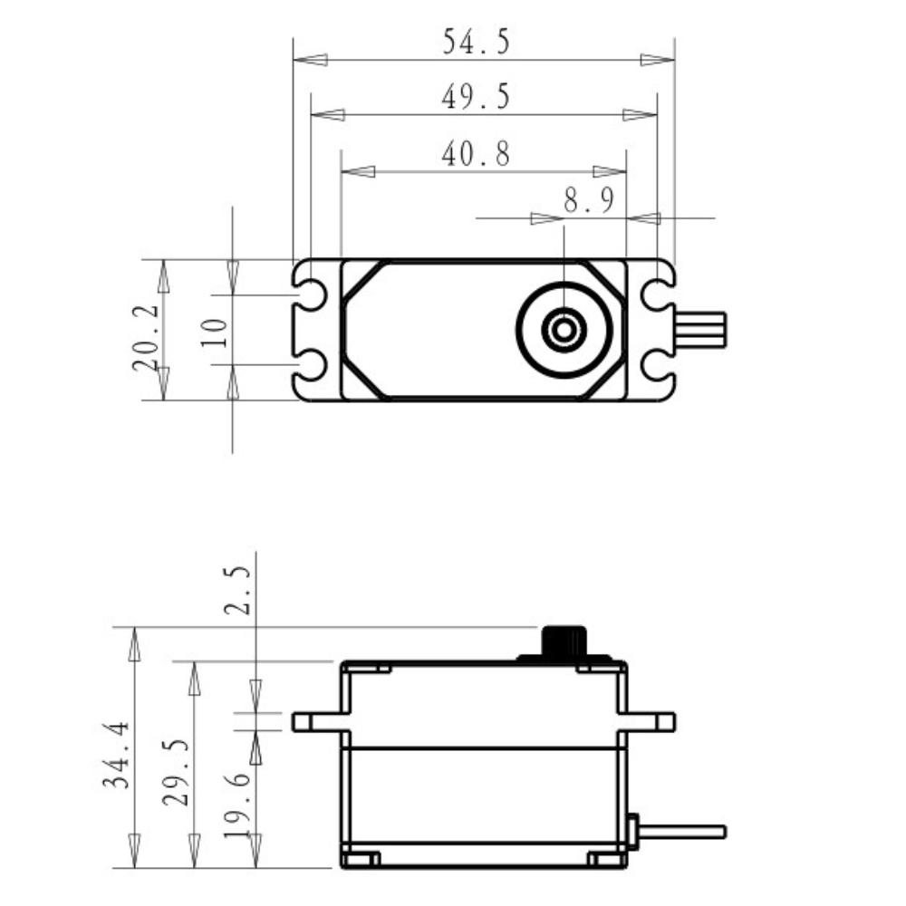 Dsservo BLS4355 55KG Low-profi - đánh giá và giá Rc Hobby Products