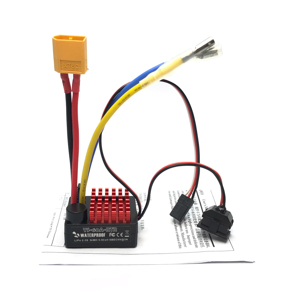 Waterproof 1060 RTR 60A Brushe - đánh giá và giá Esc Waterproof 60A