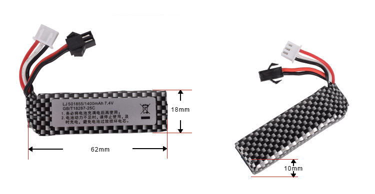 7.4V 1400Mah 25C 501855 Pin Li - đánh giá và giá Rc Hobby Parts