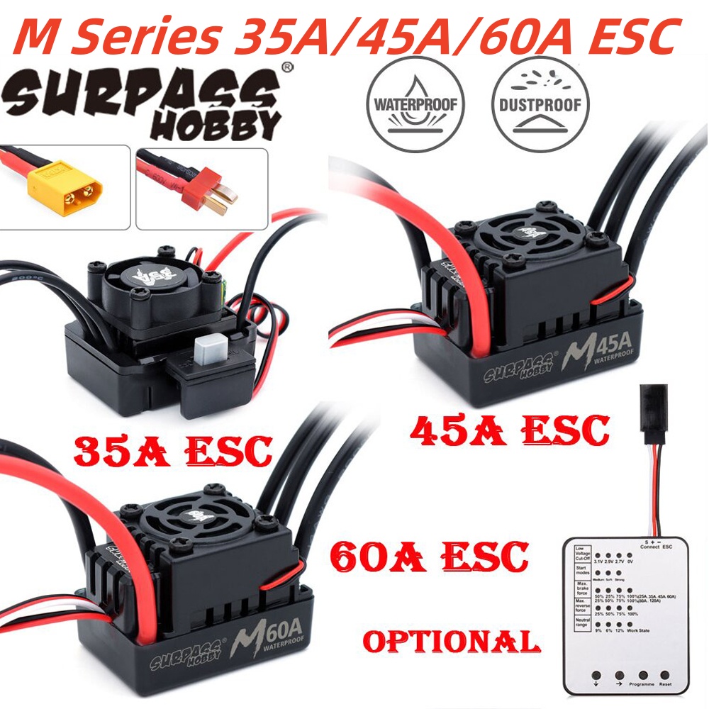 SURPASS HOBBY 60A 45A 35A Wate - đánh giá và giá Esc Waterproof 60A